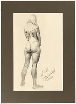 BORIS VALLEJO ORIGINAL ART FEMALE NUDE STUDY IN PENCIL.