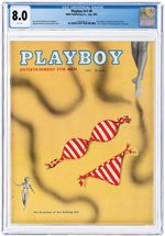 PLAYBOY VOL. 1 #8 JULY 1954 CGC 8.0 VF.