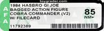 G.I. JOE (1984) - COBRA COMMANDER (V2) SERIES 3 MAIL-AWAY BAGGED ACTION FIGURE AFA 85 NM+.
