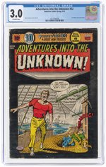 ADVENTURES INTO THE UNKNOWN #52 FEBRUARY 1954 CGC 3.0 GOOD/VG.