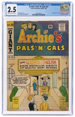 ARCHIE'S PALS 'N' GALS #23 WINTER 1962 CGC 2.5 GOOD+ (FIRST JOSIE).