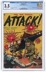 ATTACK #1 MAY 1952 CGC 3.5 VG-.