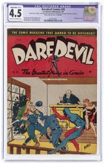 DAREDEVIL COMICS #28 JANUARY 1945 CGC RESTORED 4.5 SLIGHT/MOD. (C-2) VG+.