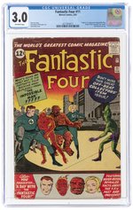 FANTASTIC FOUR #11 FEBRUARY 1963 CGC 3.0 GOOD/VG (FIRST IMPOSSIBLE MAN).