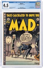 MAD #7 OCTOBER-NOVEMBER 1953 CGC 4.5 VG+.