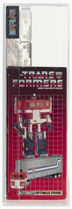 TRANSFORMERS (1984) SERIES 1 OPTIMUS PRIME AFA 80 Q-NM (METAL PLATES).