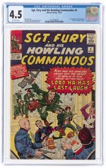 SGT. FURY AND HIS HOWLING COMMANDOS #4 NOVEMBER 1963 CGC 4.5 VG+.