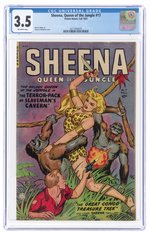 SHEENA, QUEEN OF THE JUNGLE #17 FALL 1952 CGC 3.5 VG-.