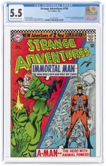 STRANGE ADVENTURES #190 JULY 1966 CGC 5.5 FINE- (FIRST ANIMAL MAN).