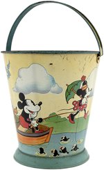 MICKEY MOUSE & FRIENDS RARE "NO FISHING" SAND PAIL.