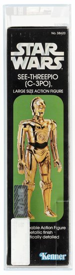 STAR WARS (1978) - SEE-THREEPIO (C-3PO) 12-INCH SERIES AFA 85 NM+.