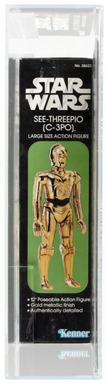 STAR WARS (1978) - SEE-THREEPIO (C-3PO) 12-INCH SERIES AFA 85 NM+.