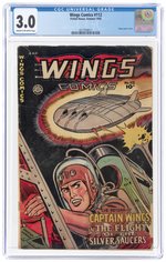 WINGS #112 SUMMER 1950 CGC 3.0 GOOD/VG.