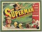 SUPERMAN AND THE STRANGE PEOPLE (SUPERMAN AND THE MOLE MEN) BRITISH QUAD MOVIE POSTER.