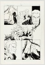 DARK DOMINION #1 COVER AND PARTIAL STORY PAGES ORIGINAL ART BY JOE JAMES.