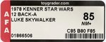 STAR WARS (1978) - LUKE SKYWALKER 12 BACK-A AFA 85 NM+.