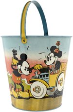 MICKEY & MINNIE MOUSE & DONALD DUCK CAR REPAIR HIGH GRADE SAND PAIL.