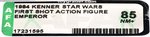 STAR WARS: RETURN OF THE JEDI (1984) - EMPEROR FIRST SHOT ACTION FIGURE AFA 85 NM+.