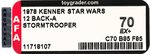 STAR WARS (1978) - STORMTROOPER 12 BACK-A AFA 70 EX+.