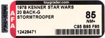 STAR WARS (1978) - STORMTROOPER 20 BACK-G (BOBA FETT OFFER) AFA 85 NM+.