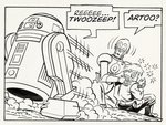 DROIDS #1 COMIC BOOK PAGE ORIGINAL ART BY JOHN ROMITA SR.