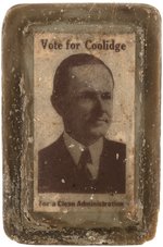 VOTE FOR COOLIDGE FOR A CLEAN ADMINISTRATION 1924 CAMPAIGN BAR OF SOAP.