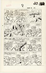 EWOKS #8 COMIC BOOK PAGE ORIGINAL ART BY WARREN KREMER.