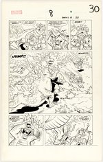 EWOKS #8 COMIC BOOK PAGE ORIGINAL ART BY WARREN KREMER.
