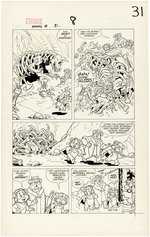 EWOKS #8 COMIC BOOK PAGE ORIGINAL ART BY WARREN KREMER.