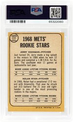 1968 TOPPS #177 METS ROOKIE STARS JERRY KOOSMAN/NOLAN RYAN (HOF) ROOKIE CARD PSA 5 EX.