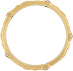 18K YELLOW GOLD RIKER BROTHERS TOURMALINE BANGLE BRACELET.