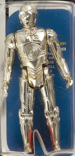 STAR WARS: THE EMPIRE STRIKES BACK (1980) - SEE-THREEPIO (C-3PO) 41 BACK-A AFA 40 GOOD (ORANGE FIGURE STAND).