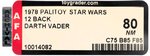 PALITOY STAR WARS (1978) - DARTH VADER 12 BACK-B AFA 80 NM.