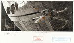 STAR WARS "X-WING UNDER ATTACK!" ORIGINAL ART BY ROBERT BAILEY.