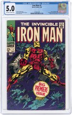 IRON MAN #1 MAY 1968 CGC 5.0 VG/FINE.