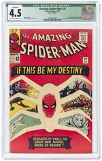 AMAZING SPIDER-MAN #31 DECEMBER 1965 CGC QUALIFIED 4.5 VG+ (FIRST GWEN STACY, HARRY OSBORN & PROFESSOR MILES WARREN).