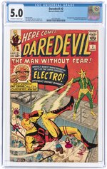 DAREDEVIL #2 JUNE 1964 CGC 5.0 VG/FINE.