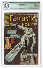 FANTASTIC FOUR #50 MAY 1966 CGC QUALIFIED 5.5 FINE-.