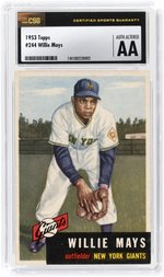 1953 TOPPS #244 WILLIE MAYS (HOF) CSG AA AUTHENTIC ALTERED.