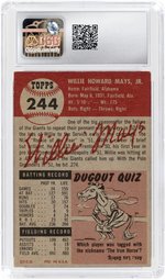 1953 TOPPS #244 WILLIE MAYS (HOF) CSG AA AUTHENTIC ALTERED.