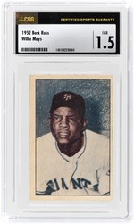 1952 BERK ROSS WILLIE MAYS (HOF) CSG 1.5 FAIR.