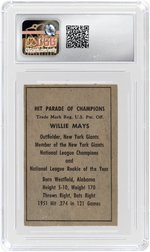 1952 BERK ROSS WILLIE MAYS (HOF) CSG 1.5 FAIR.