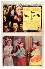 “THE SNAKE PIT” LOBBY CARD SET.