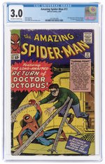 AMAZING SPIDER-MAN #11 APRIL 1964 CGC 3.0 GOOD/VG.