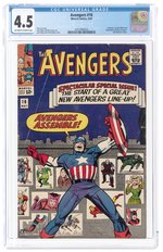 AVENGERS #16 MAY 1965 CGC 4.5 VG+ (HAWKEYE, SCARLET WITCH & QUICKSILVER JOIN AVENGERS).