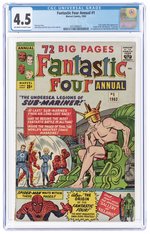 FANTASTIC FOUR ANNUAL #1 1963 CGC 4.5 VG+ (FIRST LADY DORMA & KRANG).