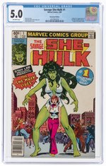 SAVAGE SHE-HULK #1 FEBRUARY 1980 CGC 5.0 VG/FINE (NEWSSTAND EDITION - FIRST SHE-HULK).