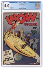 WOW COMICS #16 AUGUST 1943 CGC 5.0 VG/FINE (MARY MARVEL).