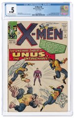 X-MEN #8 NOVEMBER 1964 CGC 0.5 POOR (FIRST UNUS THE UNTOUCHABLE).