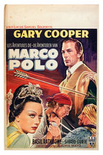 “ADVENTURES OF MARCO POLO”  FOREIGN FILM POSTER.